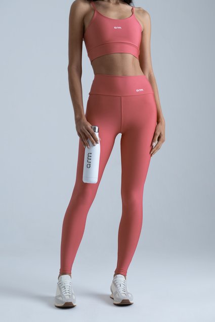 Legging Feminina Fitness Básica Goiaba