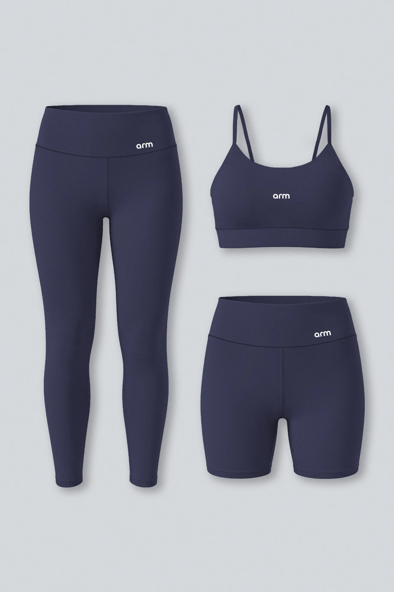 kit Conjunto Fitness Legging e Short PowerSlim + Top Alça Digital