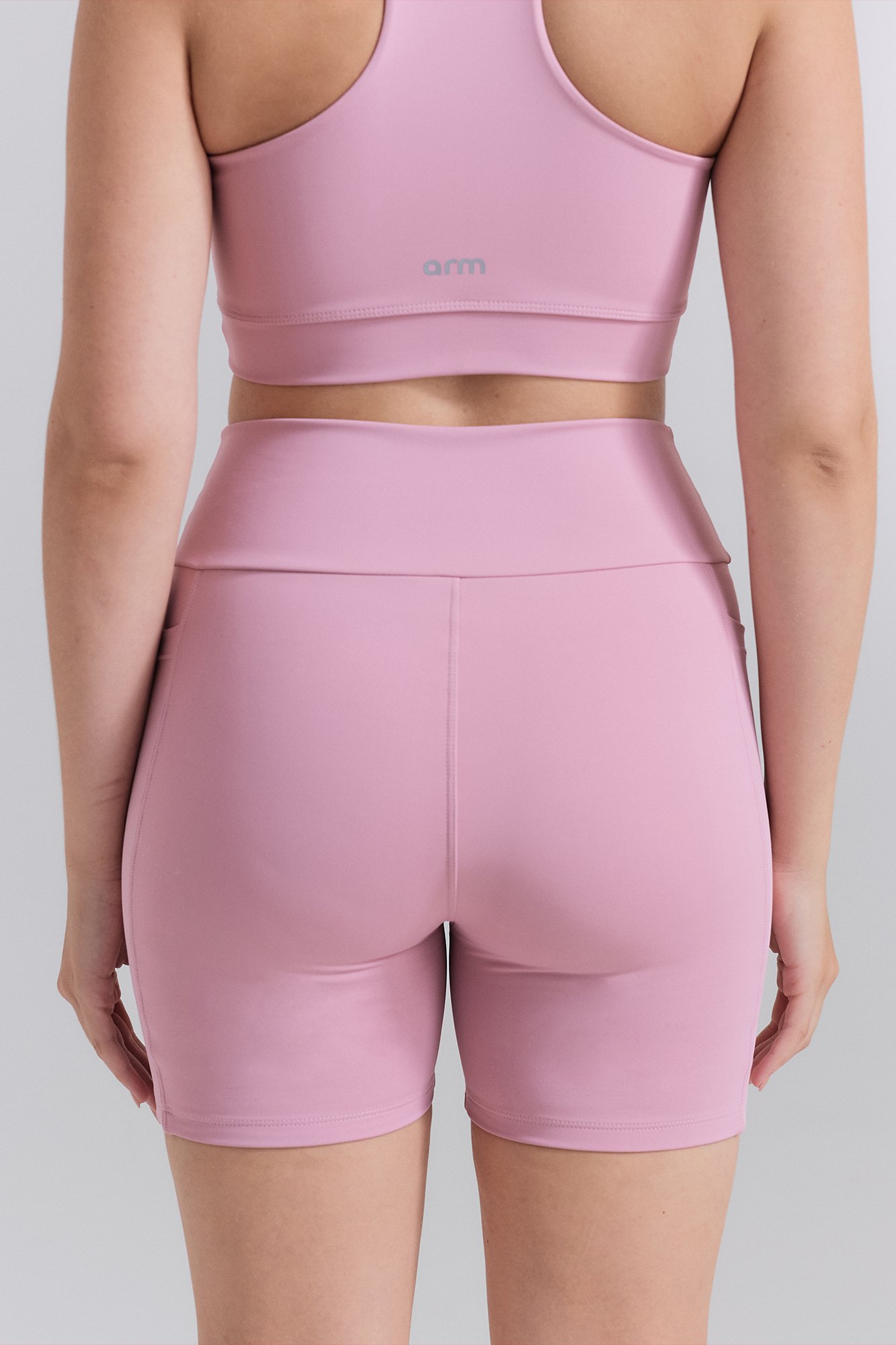 Short Fitness Bolso Lateral Premium Rosa Aurora