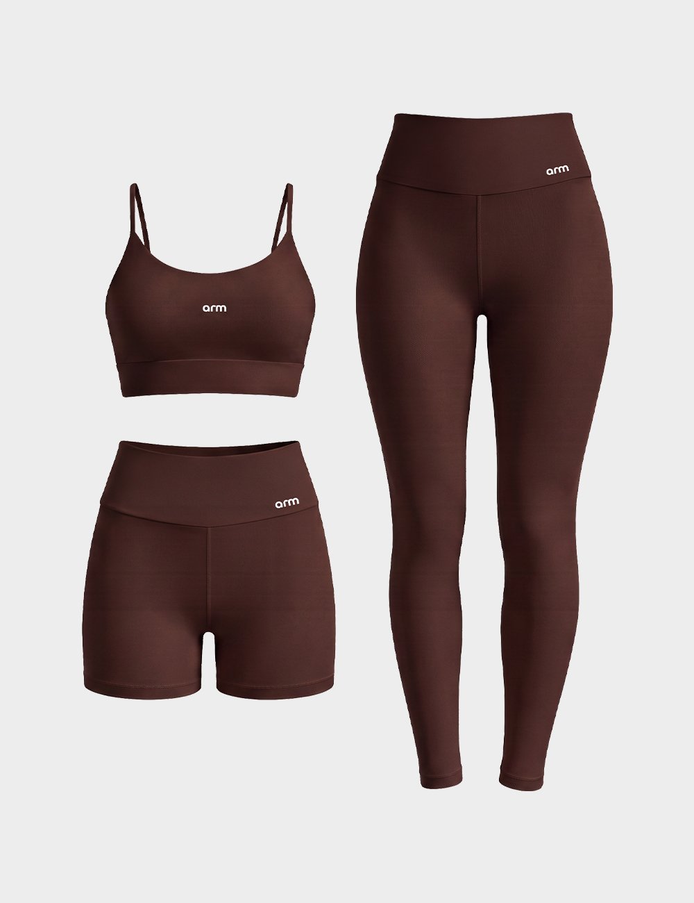 Kit Conjunto Fitness Legging e Short PowerSlim + Top Alça Digital